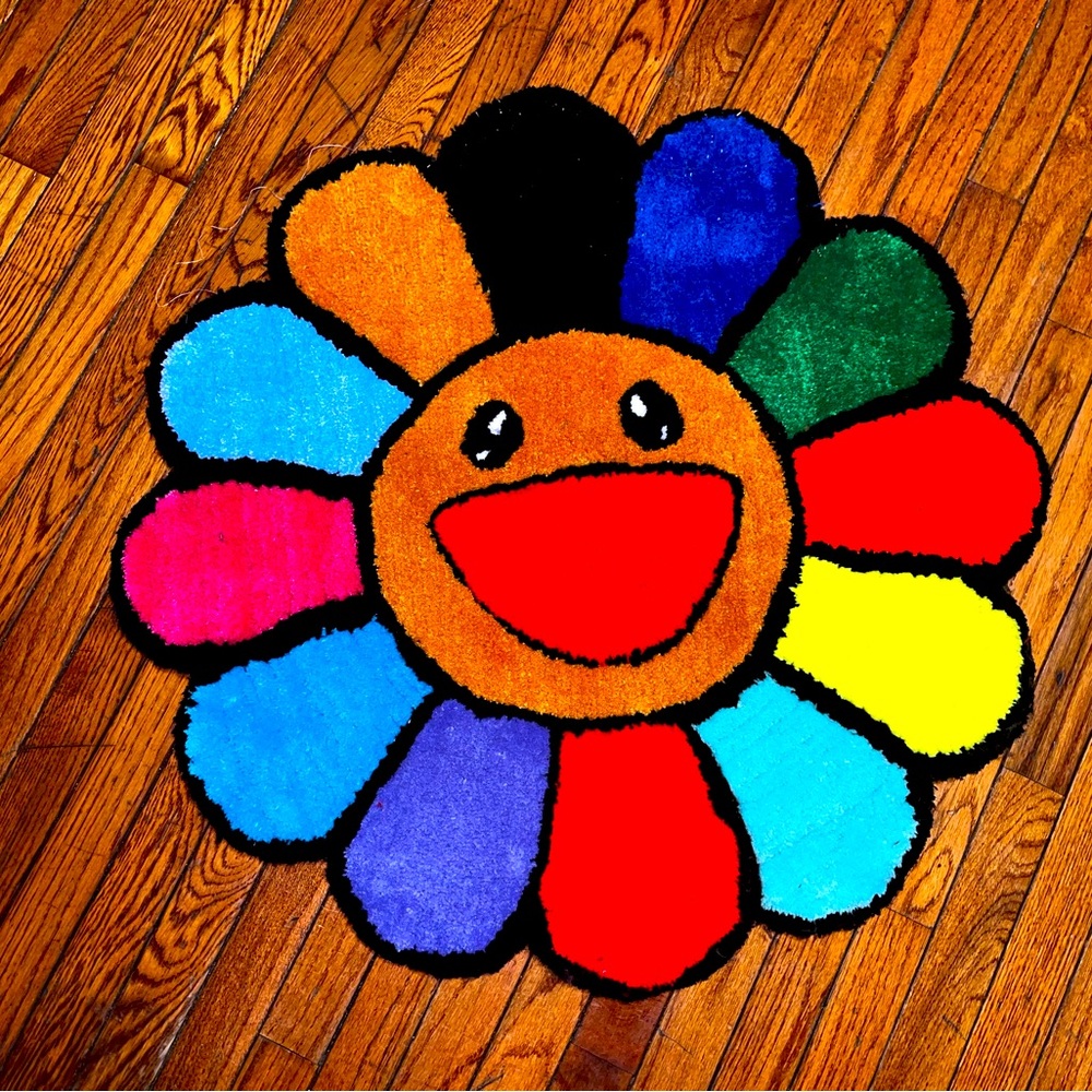 Multicolor for rug, handmade area rug ask and inbox for more details